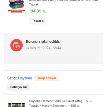 Hepsiburada'da Haberim Olmadan İptal Edilen Siparişler Ve Maddi Zarar