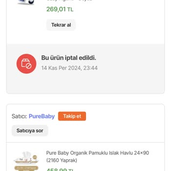 Hepsiburada'da Haberim Olmadan İptal Edilen Siparişler Ve Maddi Zarar