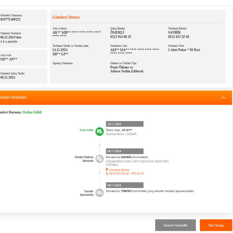 Kargo Teslimatında Gecikme Ve Yanıltıcı Bilgilendirme