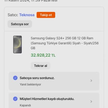 Haksız İptal Edilen Sipariş Ve İndirim Fiyatının Karşılanması Talebi