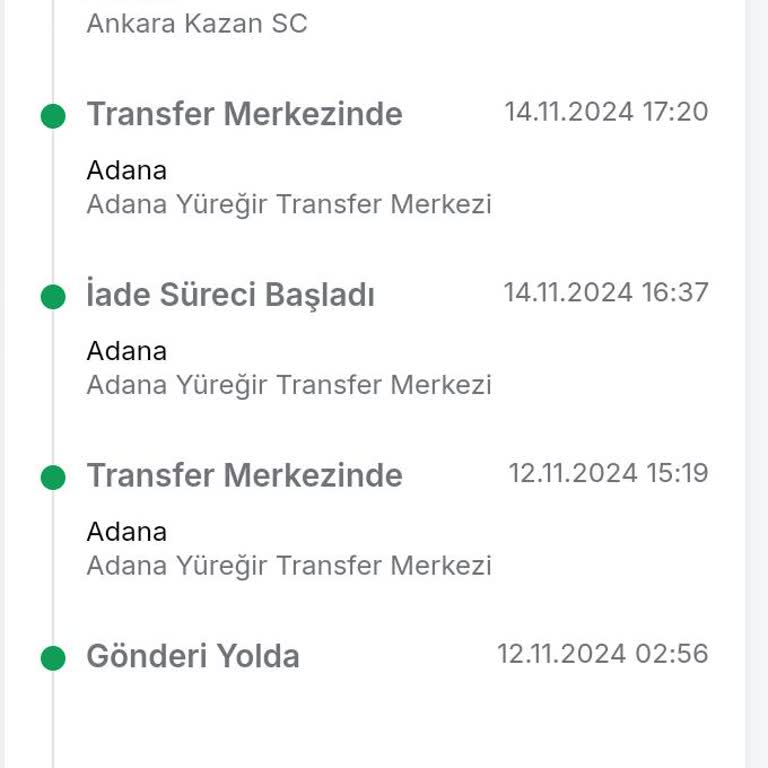 Trendyol Kargo İadesi Ve İletişim Sorunu