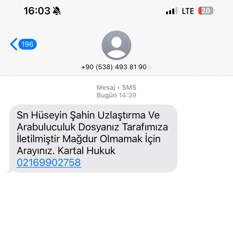 Asılsız Mesajlarla Mağduriyet Tehdidi