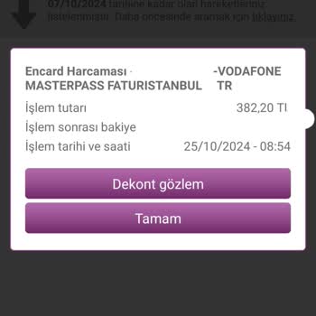 Vodafone Yanıltıcı Fatura Ve Tarife Değişikliği Sorunu