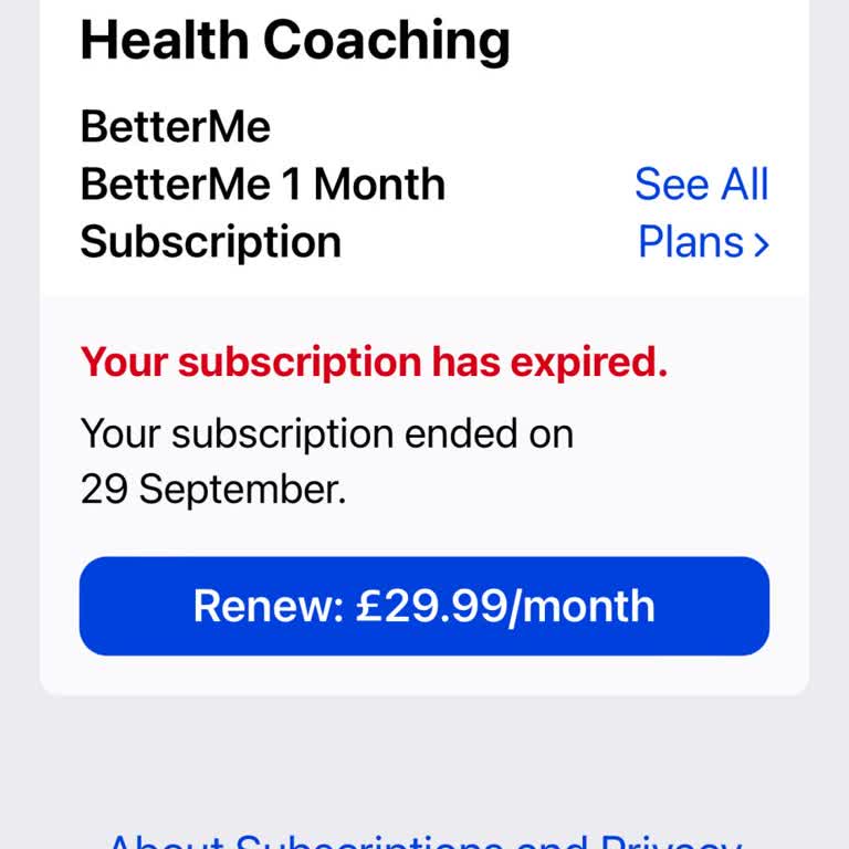 BetterMe App Taking Money From My Account