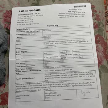 Teknosa'da Servis Sorunu Ve Yetersiz Müşteri Hizmeti