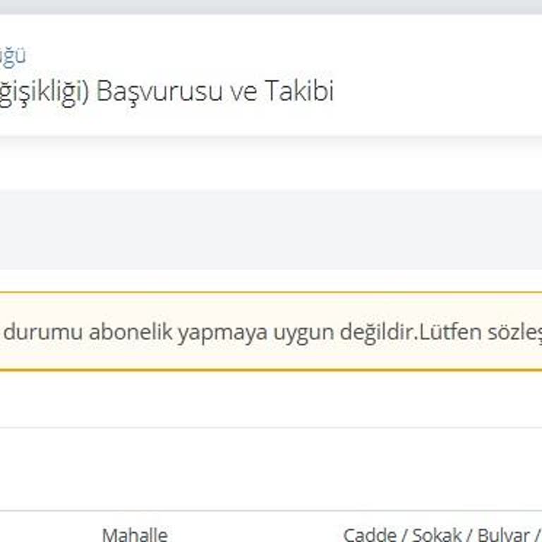 İSKİ Abonelik Sorunu: Adres Bilgileriyle İlgili Hata