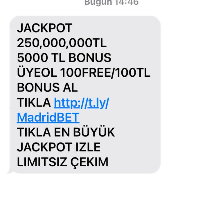 Vodafone Hattıma Gelen Bahis Mesajları Çözülmüyor