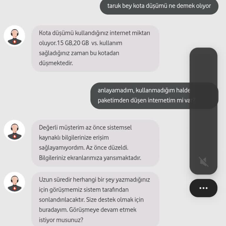 Vodafone İnternet Kullanımımda Anlaşılmaz Tüketim Sorunu