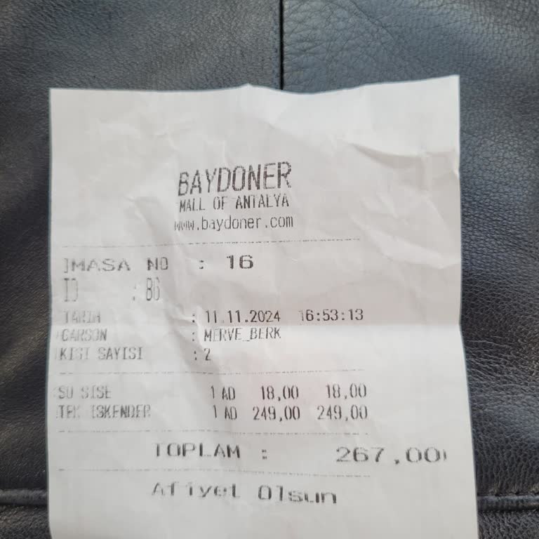 Yanlış Sipariş Ve Kötü Hizmet: Baydöner'de Hayal Kırıklığı