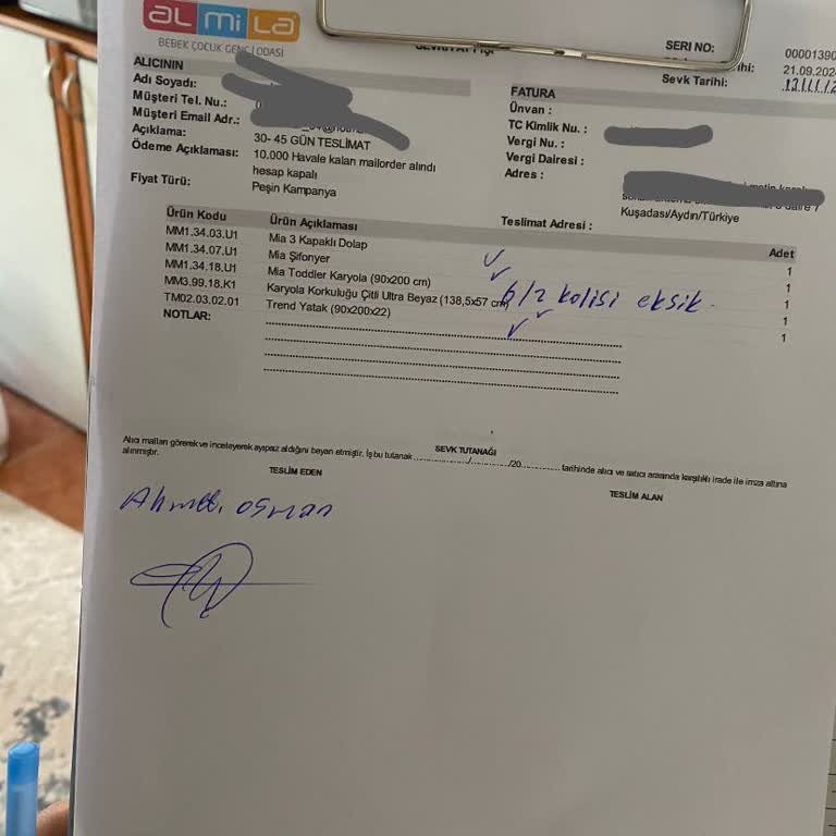 Teslimat Kabusu: Eksik Ürün Ve İletişim Sorunları