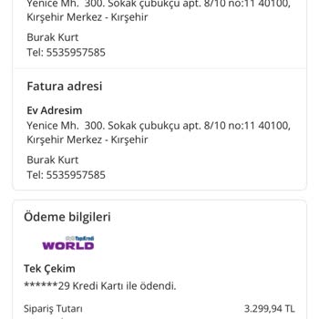 Kargolanmayan Sipariş Ve İletişim Sorunları