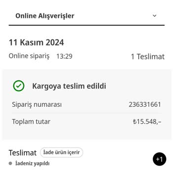 Fiyat Güncellemesi Sonrası İptal Edilen Ürün