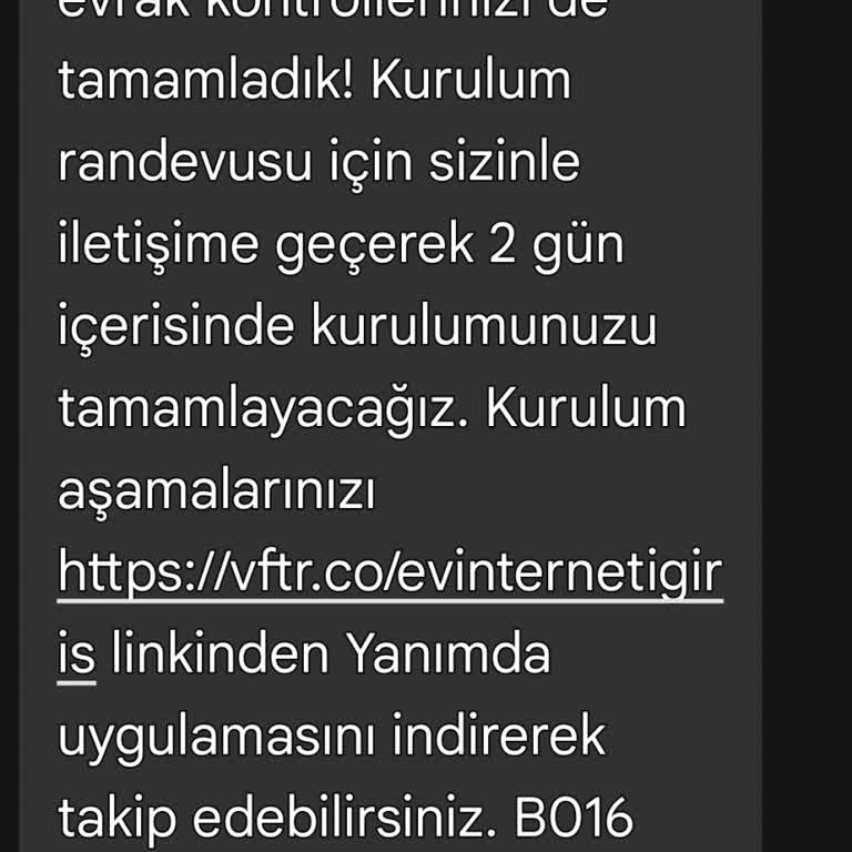 Vodafone Ev İnterneti Kurulumunda Gecikme Ve İletişim Sorunu
