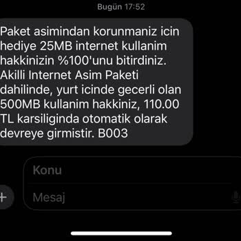 İzinsiz İnternet Paketi Ve Fahiş Fiyat Mağduriyeti