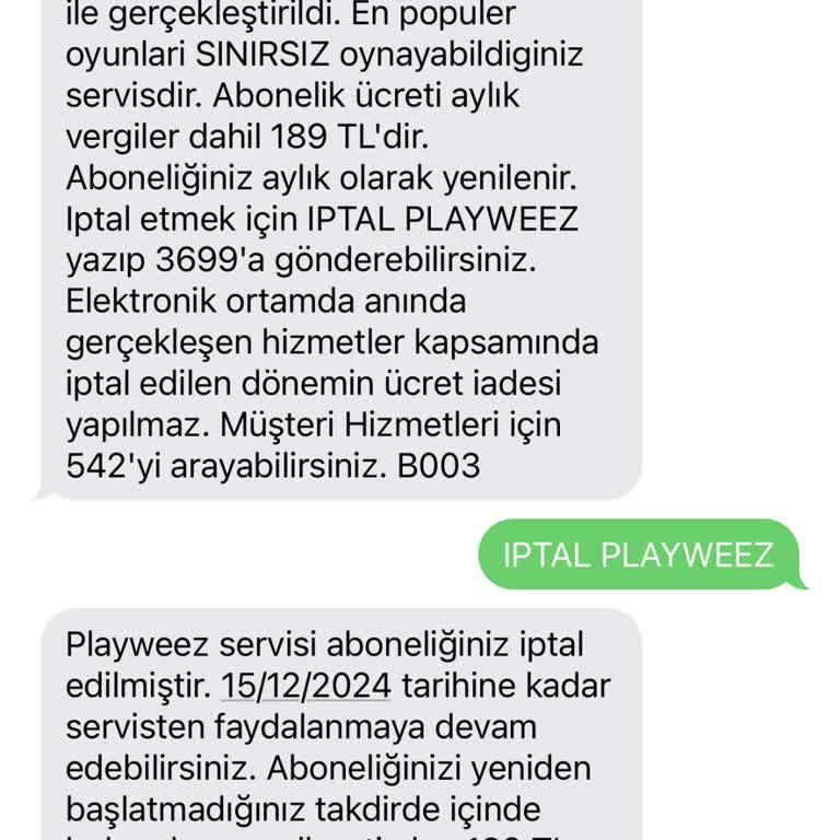 Yanlış Abonelik Ücreti Ve İptal Sorunu