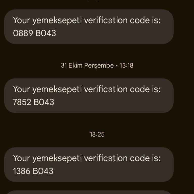 Kullanılmayan Hesaba Gelen Doğrulama Kodları