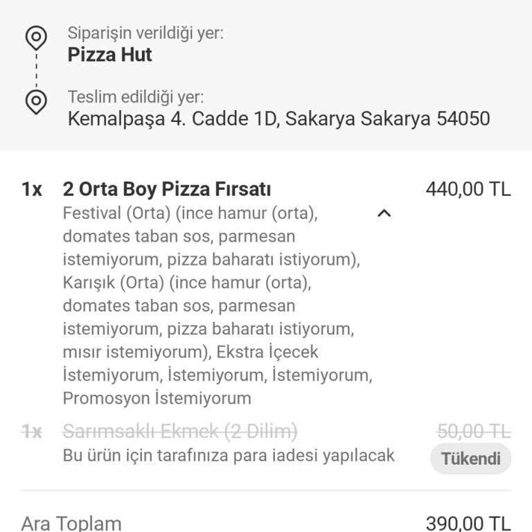 Yanlış Sipariş Ve Eksik Ürün Sorunu