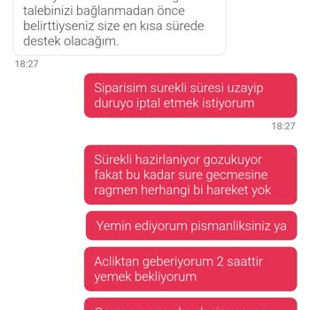 Yemeksepeti Siparişinde Teslimat Ve İade Sorunu