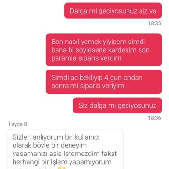 Yemeksepeti Siparişinde Teslimat Ve İade Sorunu