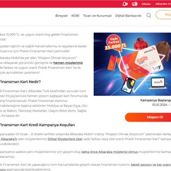 Albaraka'nın Finansman Kartı Kampanyasında Sürekli Red