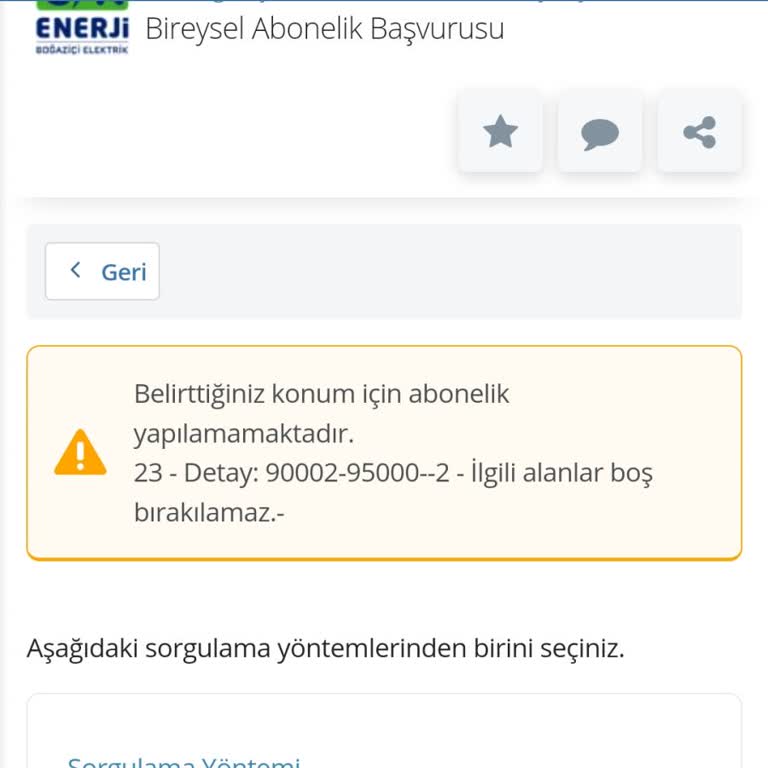 E-Devlet Üzerinden CK Boğaziçi Elektrik Abonelik Başlatma Sorunu
