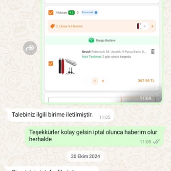 İptal Edilen Siparişin İadesi Hala Yapılmadı
