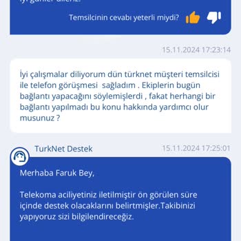 TurkNet Nakil İşlemlerinde Müşteri Hizmetleri Yetersizliği