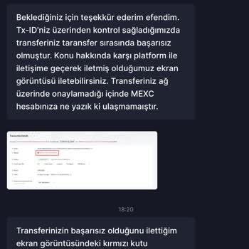 USDT Transferinde Yaşanan Sorun Ve Mağduriyet