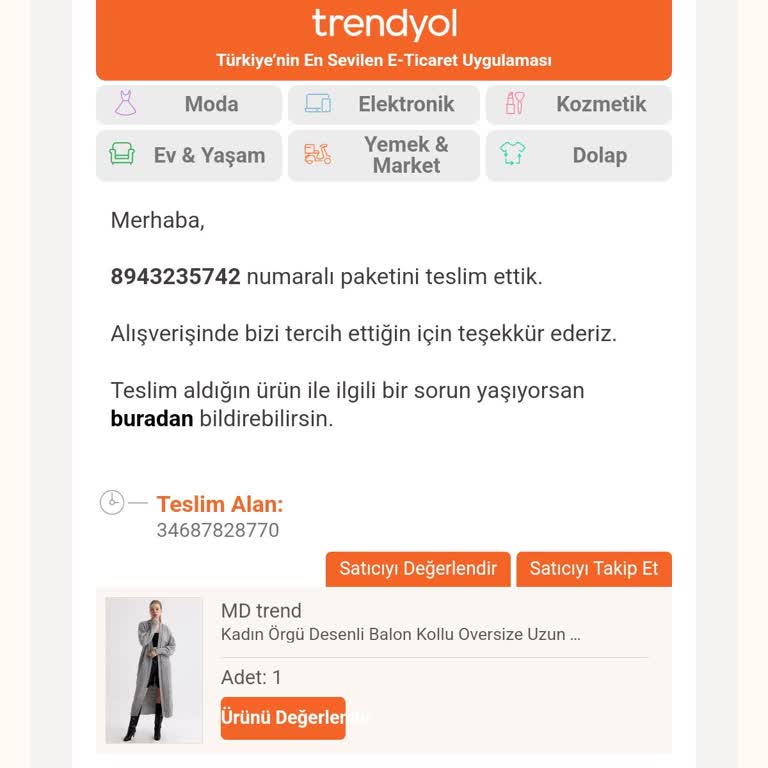 Teslim Edilmeyen Sipariş Sorunu
