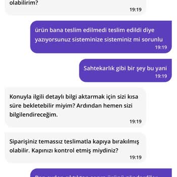 Sipariş Teslim Edilmedi, Para İadesi Yapılmadı!