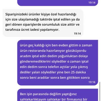 Sipariş Teslim Edilmedi, Para İadesi Yapılmadı!