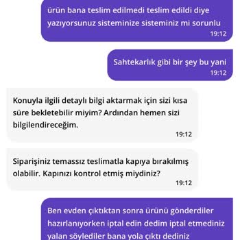 Sipariş Teslim Edilmedi, Para İadesi Yapılmadı!