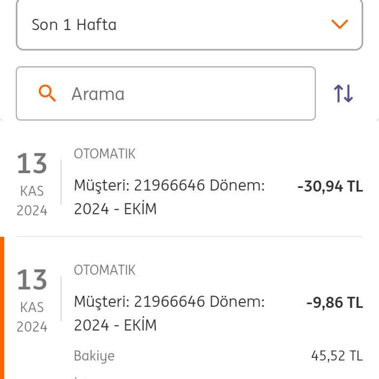 Kullanılmayan Hizmet İçin Alınan Ücret