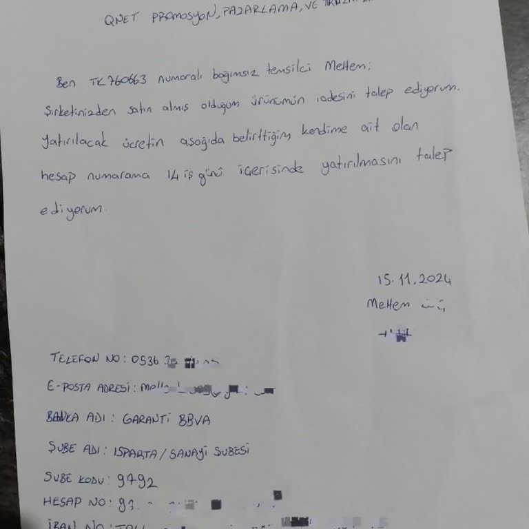 Qnet Tatil Paketi İptali Ve Para İadesi Sorunu