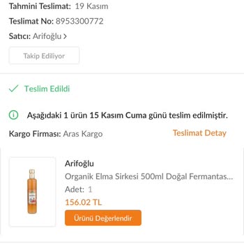 Teslim Edilmeyen Ürün İçin Çözüm Bekliyorum