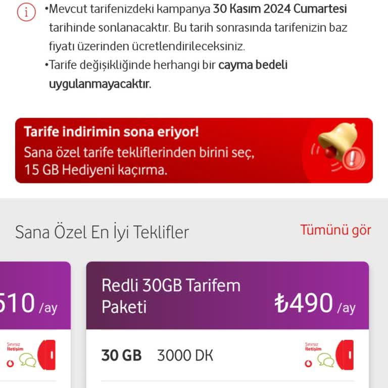 Vodafone'un Adil Olmayan Fiyatlandırma Politikası!