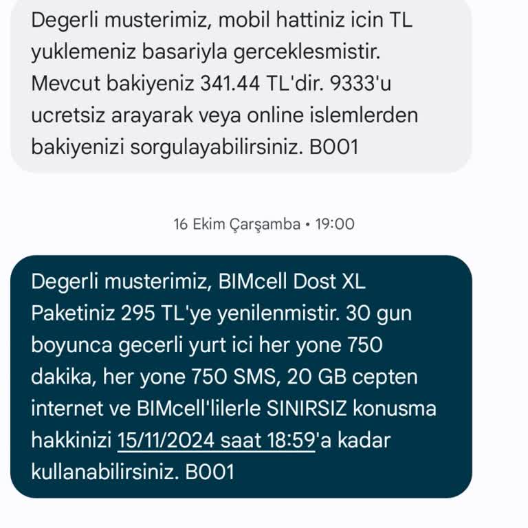 Bimcell Paket Yenilenme Sorunu Ve Mağduriyet