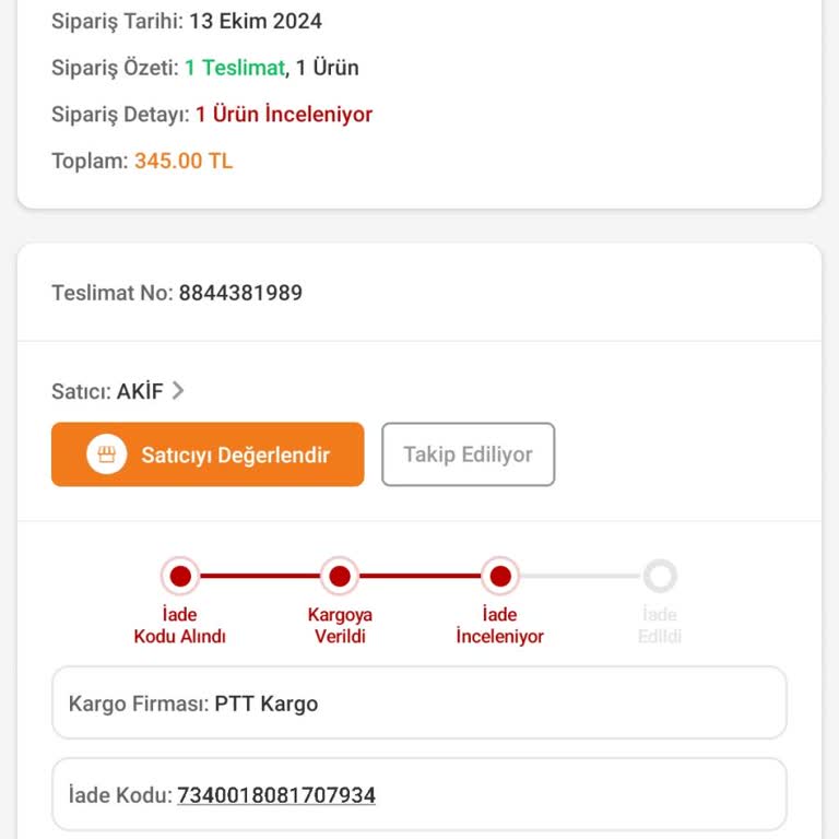 Trendyol'da Hayal Kırıklığı: İade Sürecinde Sorunlar