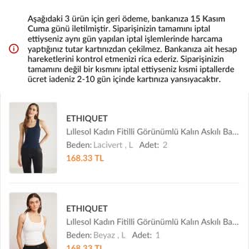 Yanlış Sipariş İadesinde Bankaya Yansımayan İade Sorunu