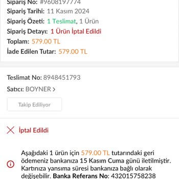 Trendyol'dan Boyner Ürün İptali Ve Yetersiz Kupon