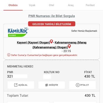 Bilet Değişikliği Ve İletişim Eksikliği Mağduriyeti