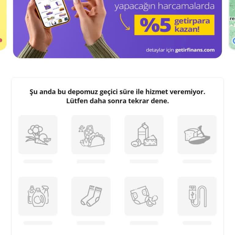 Getir'in Hizmet Erişimi Sorunu