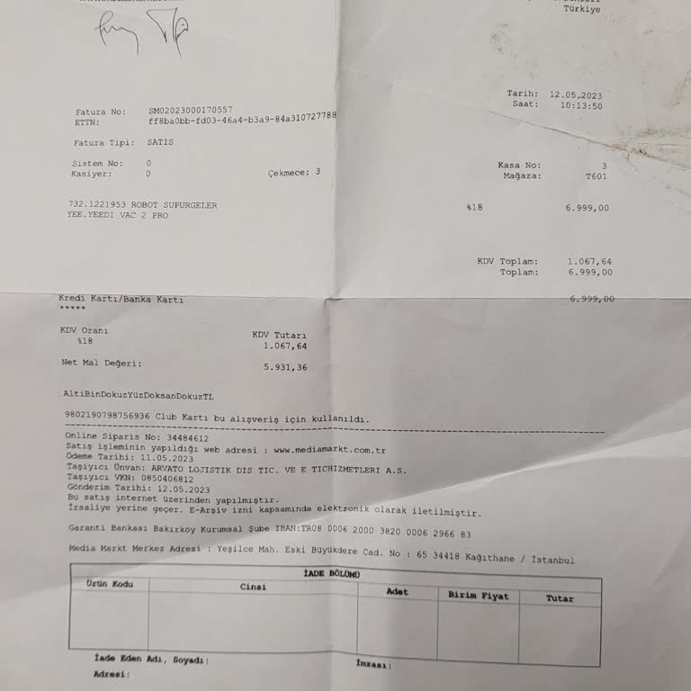 Tekrarlayan Arızalar Ve Eksik Parçalarla Mağduriyet