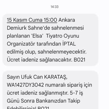 Son Dakika İptali: Tiyatro Oyunu Hayal Kırıklığı