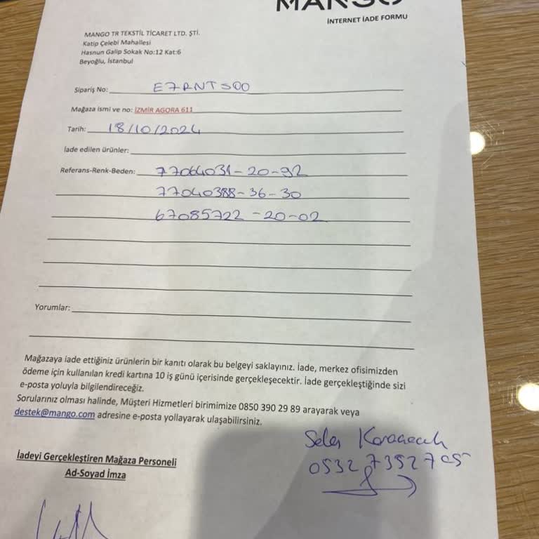 İade Sürecindeki Gecikme Ve Maddi Kayıp Talebi
