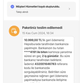 Adres Bulunamayan Ürün İadesi