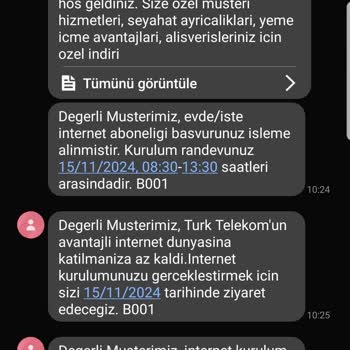 Türk Telekom Evde İnternet Kurulumunda Sürekli Ertelemeler Ve İletişim Sorunları