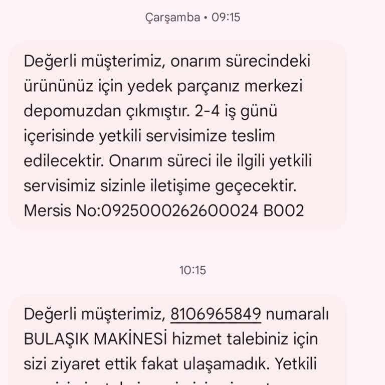 Garanti Kapsamında Olmayan Böcek Sorunu