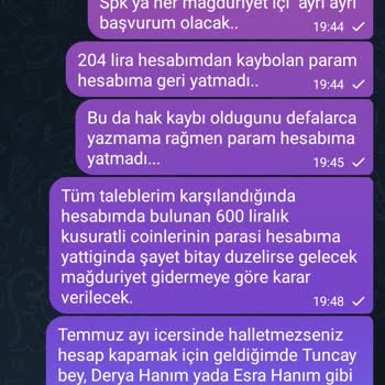 Bitay Kripto Borsasında Uzun Süreli Transfer Sorunu Ve İletişimsizlik
