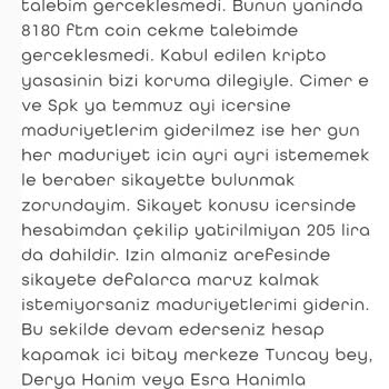 Bitay Kripto Borsasında Uzun Süreli Transfer Sorunu Ve İletişimsizlik